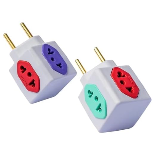 Kit com 02 Adaptador De Tomada Benjamim Power Cubo Com 4 Entradas Multiplicador de Tomadas 10A 20A T 3D - Bivolt 110v 220v - CompleteStore®