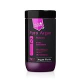 Real Natura - Máscara Sin Sal Puro Argán - Hidratación Intensa - Reparación Profunda - Ideal para Cabello Seco y Dañado - Fragancia Duradera - 1 kg