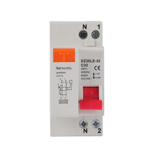 DZ30LE-32 MCB 230V 1P+N disyuntor diferencial RCBO 25A con protección para cuadro eléctrico