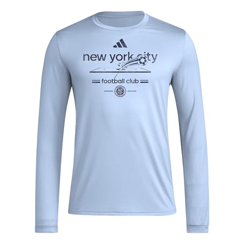 adidas Men's New York City FC Pre-Game Long Sleeve T-Shirt