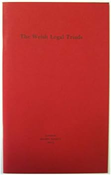 Paperback The Welsh Legal Triads (Selden Society Lecture Series) Book