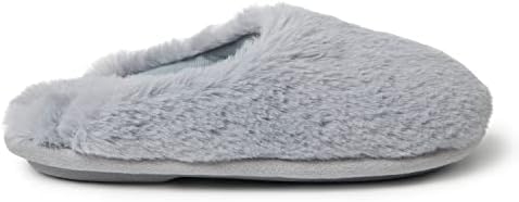 Dearfoams Kids Washable Brin Pile Scuff Slipper, Sleet, US 7-8 Unisex Toddler | Image 1