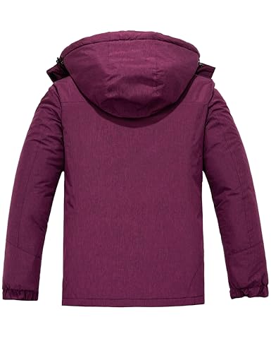 Image of Wantdo Women's Mountain Waterproof Ski Jacket Windproof Rain Jacket Winter Warm Hooded Coat