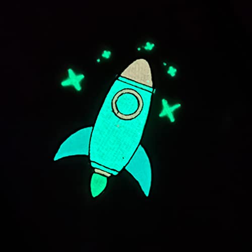 Threadart Glow In The Dark Machine Embroidery Thread | 1000M Cones Compatible With Brother Janome Pfaff Babylock Singer Bernina Husqvarna And Most Home Embroidery Machines | Teal #TOP4