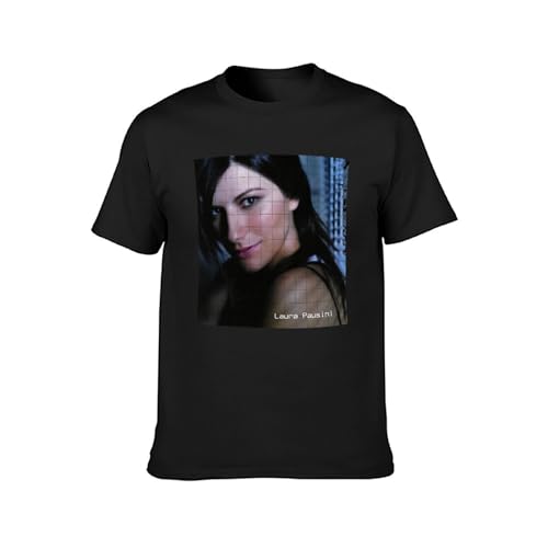 Laura Pausini T-Shirt Graphics Tee Black Tee Shirt S