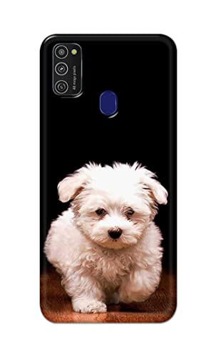 Image of PRINTFIDAA� Printed Hard Back Cover Case for Samsung Galaxy M21 | Samsung M21 2021 Edition Back Cover (Puppy Dog) -2808