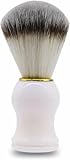Shaving Brush Smooth And Soft Traditional Shaving Cream Brush Elegant Plastic Handle Hair Shaving Brush Professional Hair Salon Tool Fast Lather Shave Brush For Shaving Cream Foam Or Soap (Pack Of 1)