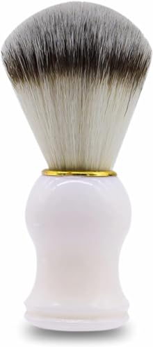 Shaving Brush Smooth And Soft Traditional Shaving Cream Brush Elegant Plastic Handle Hair Shaving Brush Professional Hair Salon Tool Fast Lather Shave Brush For Shaving Cream Foam Or Soap (Pack Of 1)