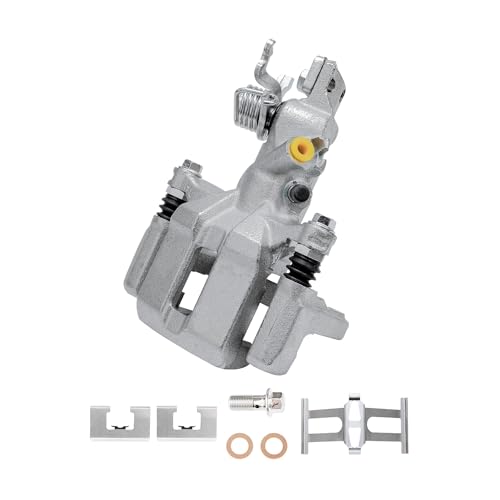 Image of Detroit Axle - Rear Right Brake Caliper for 1998-2007 Honda Accord 2004-2008 TSX Passenger Side Disc Brake Caliper w /Bracket 2005 2006 Replacement
