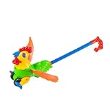 COOPHYA Funny Cartoon Trolley Safe Plastic Walker Cart with Smooth Surface Develops Walking Posture and Gripping Skills Detachable Push Pull Learning Walker for Early Random Color