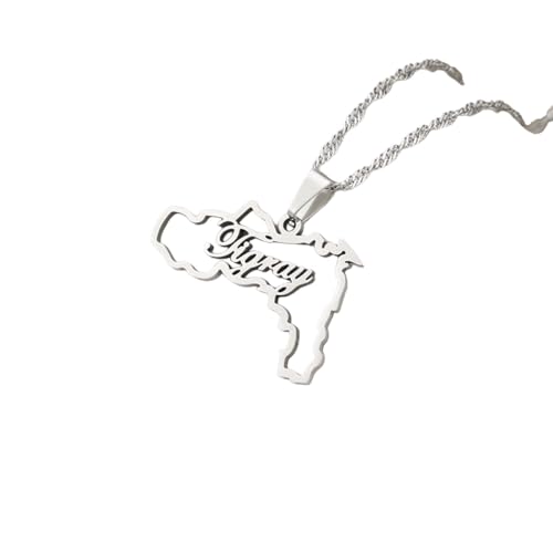 New 2026 Unisex Fashion Ethiopia Tigray Region Pendant Necklaces For Women Men Gold/silver Color African Stainless Steel Party Jewelry Gifts Decoration Luxury Accessories Trendy And