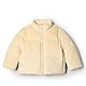 Amazon Essentials x Sofia Grainge Mädchen Steppjacke Velour, Hellbeige, 3 Jahre