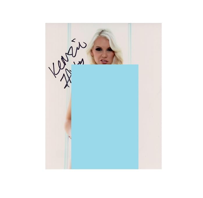 kenzie taylor blue dress Kenzie Taylor Adult Video Star signed Hot 8x10 photo autographed AVN Proof #19