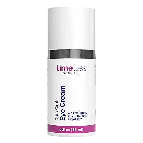 Timeless Skin Care Dark Circle Eye Cream - 0.5 oz - Reduce Puffiness, Dark Circles & Sagging - Includes Haloxyl to Repair Dark Circles & Eyeliss to Prevent Puffiness - For All Skin Types