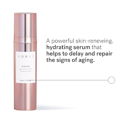 MONAT Rewind Age Control Nectar - Fast Absorbing Hydrating Serum. Skin Perfecting Natural AHA. Correcting & Transforming Face Serum, Anti Aging Face Cream w/Hyaluronic Acid - Net Wt 30 ml / 1 fl. oz.