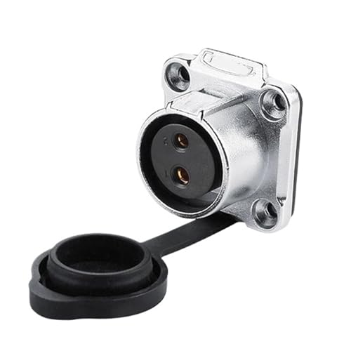 Connecteur d'alimentation IP67 étanche 2 broches femelle résistant aux intempéries