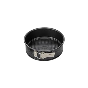 Zenker Stampo Tortiera Apribile con Cerniera 1 fondo Ø20×6,5cm, in Acciaio Carbon Steel rivestito in antiaderente Teflon Classic Temp Max 230°C Linea Black Metallic