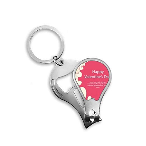 Coupe-ongles de Saint-Valentin DIYthinker rose et blanc, le cadeau de pédicure idéal