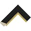 Angled Black and Gold 50mm