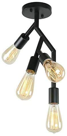 Lámpara LED industrial retro de hierro estilo americano para pasillos y café