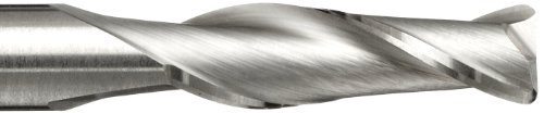 Melin Tool AMG Carbide Corner Radius End Mill, Uncoated (Bright) Finish, 30 Deg Helix, 2 Flutes, 2.5000