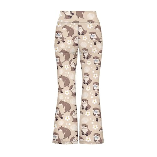 Rnyleeg Girls Flare Leggings 5-14 Years Girls Clothes High Waisted Dance Yoga Flared Pants Soft&Comfortable Leggings for Kids2