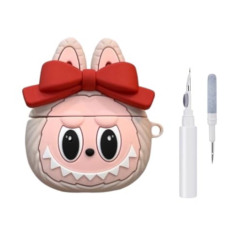 Image of YODI Case Cover for Airpods Pro|Pro 2|Airpods Pro 3|Airpods 4 Pouch, Silicone Cases with Cleaner Kit 360 Drop Protection,Shock-Resistant ((REDBOW White Doll), Airpods Pro /Pro 2)