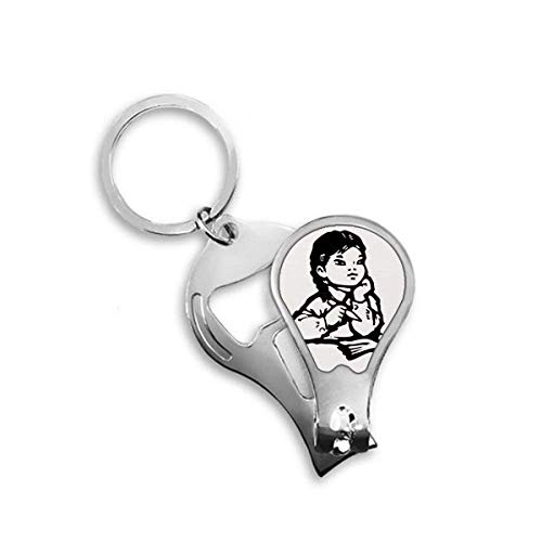 Coupe-ongles original dessin fille patriotisme une idée cadeau utile