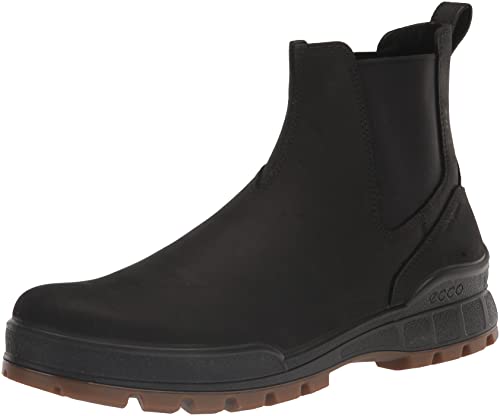 ECCO Track 25 Chelsea Bottines Homme Anti Pieds Mouillés Chaussures Cuir Confortables et Sèches
