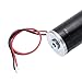 MECCANIXITY DC 12V High Torque Turbine Worm Geared Motor with 8mm Shaft 30RPM Geared Motor with Wire for Electric Fireplace