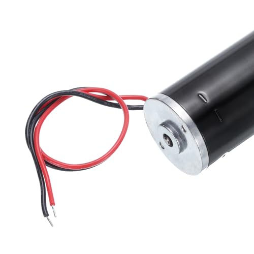 MECCANIXITY DC 12V High Torque Turbine Worm Geared Motor with 8mm Shaft 130RPM Geared Motor with Wire for Electric Fireplace