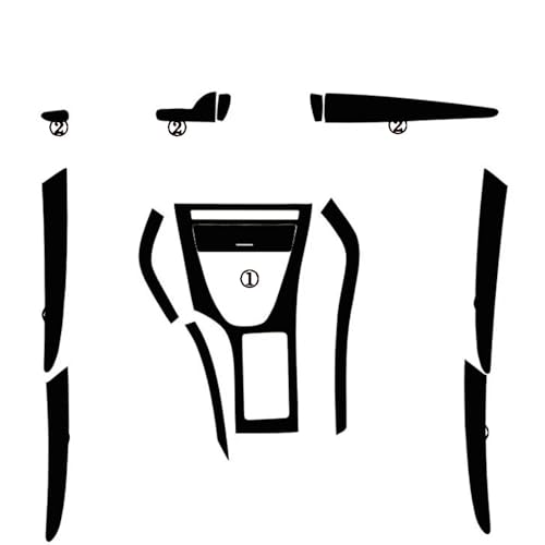 Kit carbone 3D noir pour console de BMW X5 E53 finition exclusive