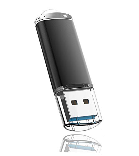 Pendrive 64GB, Chiavetta USB 3.0 Flash Drive USB Stick ad alta velocità Memoria Stick Unità di salto Unità zip Unità penna,Nero