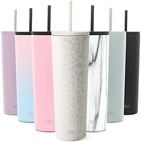 Simple Modern Insulated Tumbler with Lid and Straw