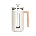 La Cafetière Pisa Caffettiera in acciaio inox, otto tazze, latte, confezione regalo immagine