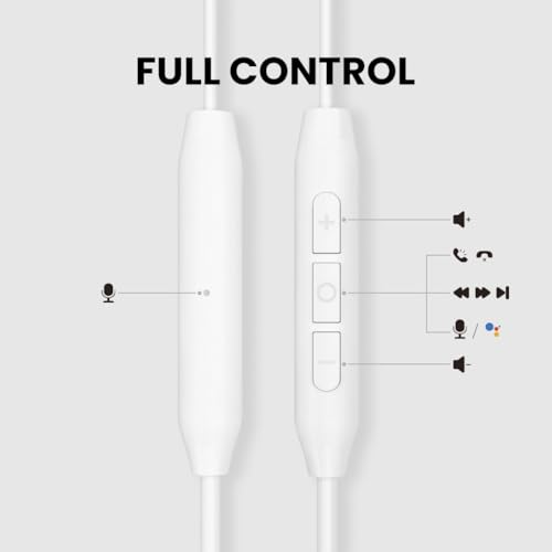 Image of Avantree C171 - USB-C Wired Earbuds with Microphone & Volume Controls | Ear Hook Design for Running & Sports, Comfortable Headphones for iPhone 15+, Samsung, Google & Android USB-C Phones, White