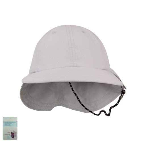 Juniper Microfiber Cap With Adjustable Flap, One Size, Grey #TOP1
