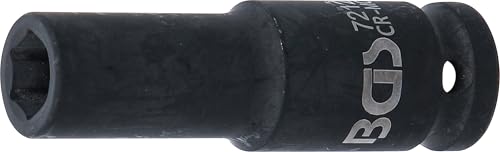 BGS 7212 | Llaves de vaso impacto hexagonal, largo | entrada 12,5 mm (1/2') | 12 mm
