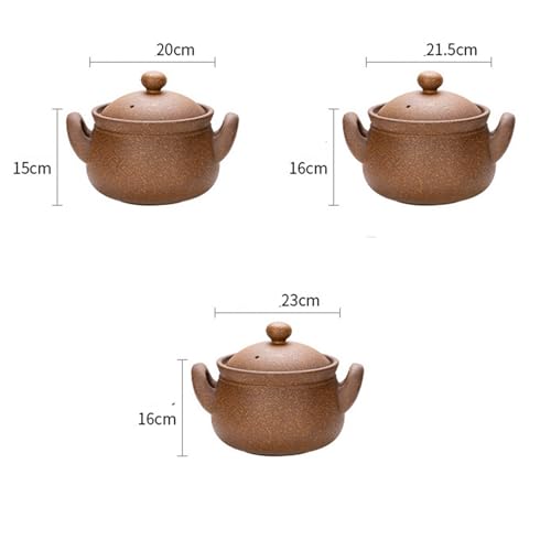 Olla de cerámica de 3,5 L para guisar y preparar sopas caseras 4