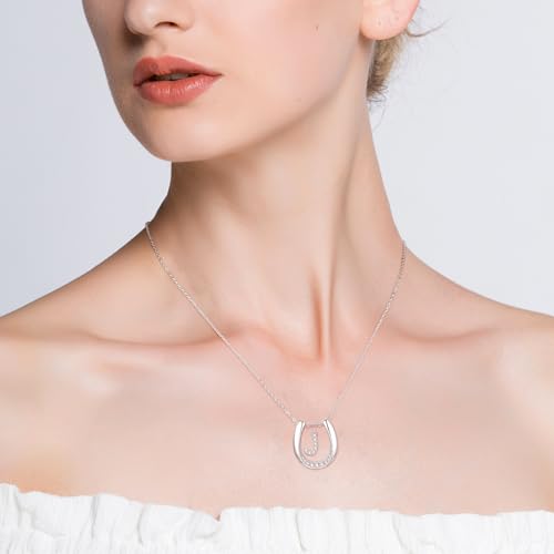 Collier fer à cheval argent 925 avec initiale et zircone AENEAS - 4