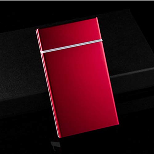 Preisvergleich Produktbild JXING Schlanke Zigarettenetui Leichte, tragbare, modische, staubdichte, feuchtigkeitsbeständige, wasserdichte Dose für 20 ultraflache Zigarettenschachteln für Frauen