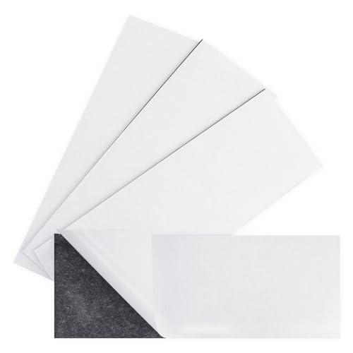 Tonhui M4 4Pcs 8.8 Inch X 3 Inch Bumper Sticker Magnets, Flexible Magnetic Bumper Sticker Sheet With Self Adhesive, Turn Any Decal Into A Magnet