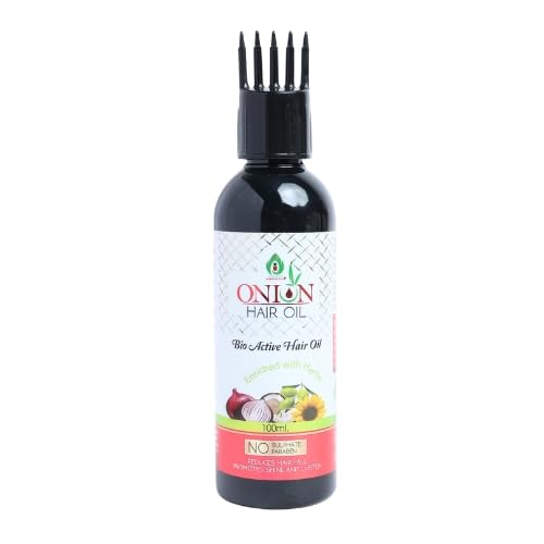 Onion Hair Oil – 100ml | Enriched with Herbal Extracts | Reduces Hair Fall, Best oil for hair growth, Promotes Growth & Shine | No Sulphate or Paraben | Ayurvedic Bio-Active Formula-image-20