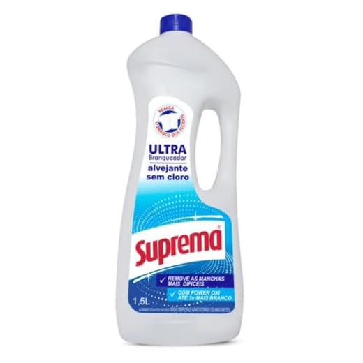 Alvejante sem Cloro 1.5L Branqueador/Roupas Brancas, Suprema