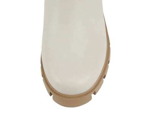 Image of Soda PIONEER ~ Women Lug Sole Mid Heel Chelsea Fashion Ankle Bootie w /Double Elastic Gore