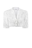 Spitze mit V-Ausschnitt Stockerpoint Damen Bluse B-1038 Trachtenbluse, Weiß (Weiss Weiss), (Herstellergröße: 36)