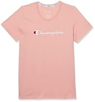 Champion Women's Script Short Sleeve Tee, Peach Schnapps, Large