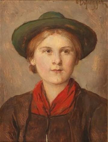 Toile Young Girl Von Defregger SERENDIPITP pour créer une atmosphère poétique