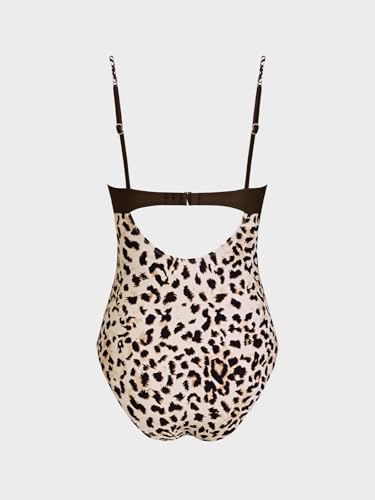 Image of CUPSHE Women's Underwire One Piece Swimsuit V Neck Ruched Bathing Suit