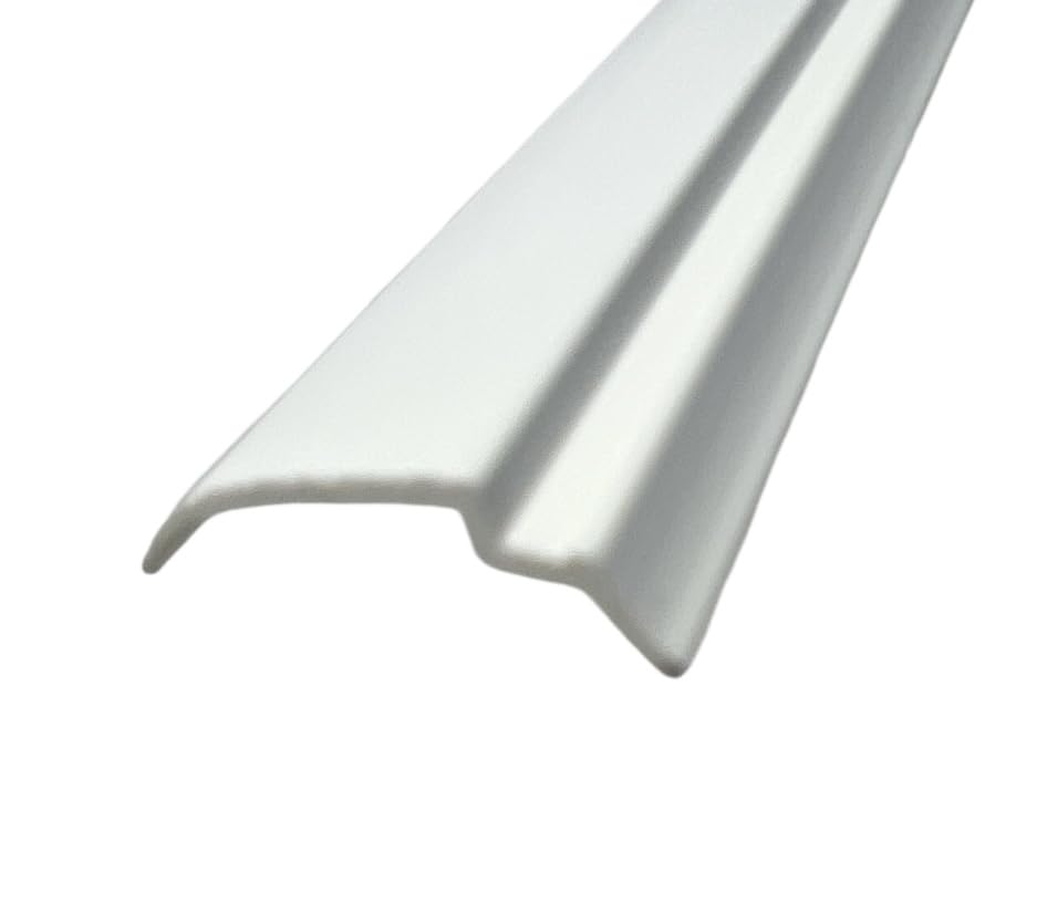 KC Hardware White 72" Long Snap in Vinyl Glazing Bead - 4-Pack | Durable Weather-Resistant Window Frame Seal | Easy Install | Residential & Commercial